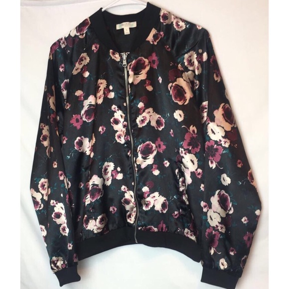 love, Fire Jackets & Blazers - Reversible Floral Bomber Jacket